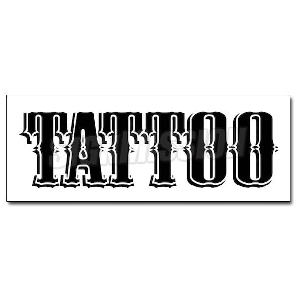 Safety Sign, 48 in Height, Vinyl, 18 in Length, Tattoo2